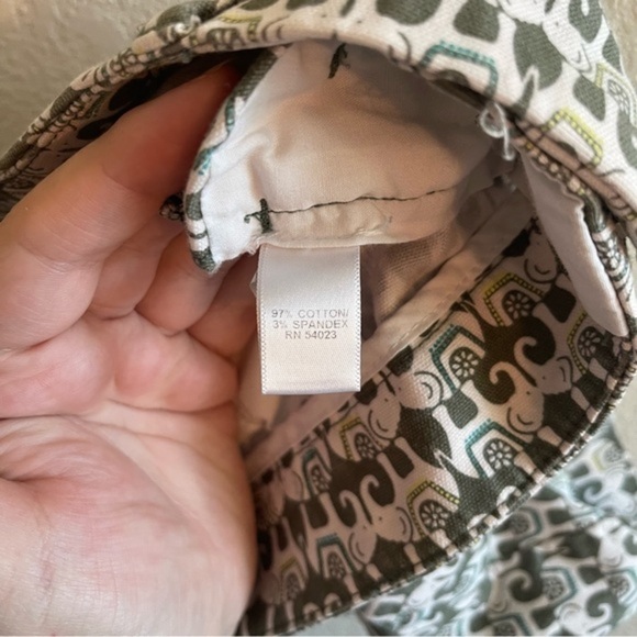 Banana Republic Elephant Print Hampton Chino Shorts in Canopy Green Women's 0 - Picture 9 of 10